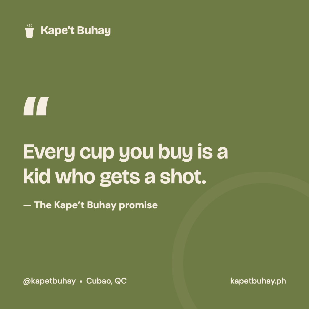 Kape't Buhay quote post in the same brand system